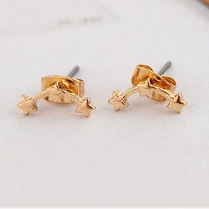 Star Earrings Link Stud Constellation